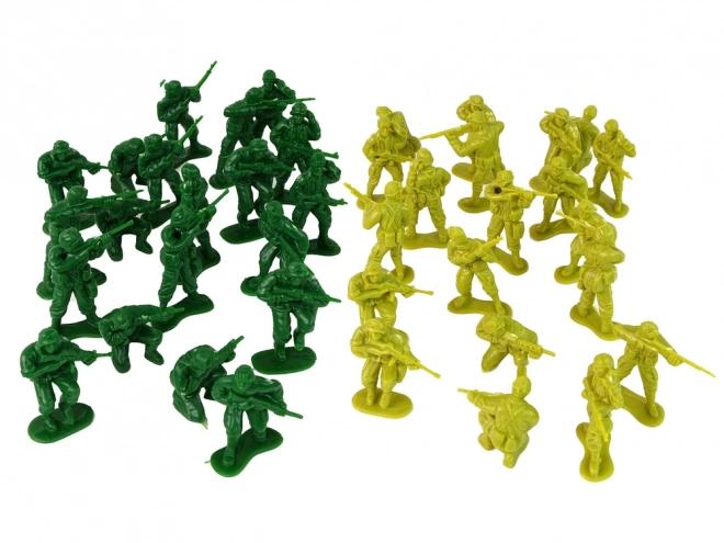 Military Soldier Playset 51 Pieces Green