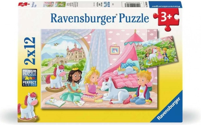 Ravensburger Puzzle Royal Friends 2x12 Pieces