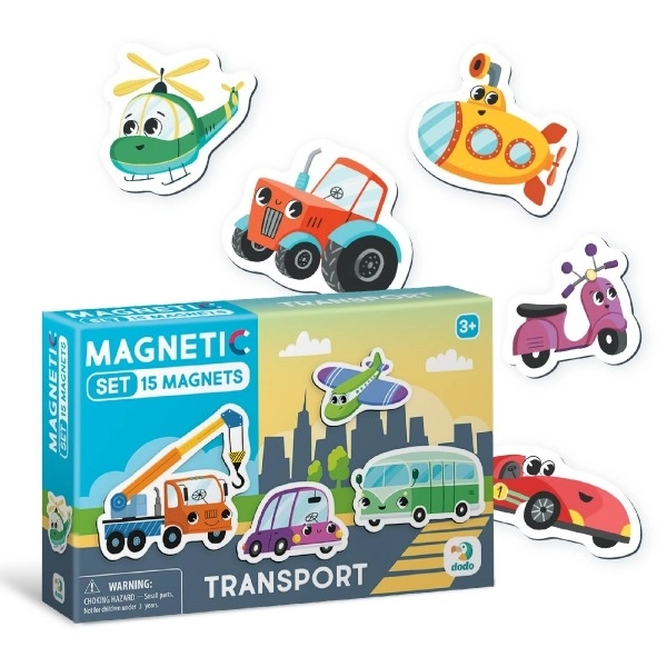 Transport Vehicles Magnet Set