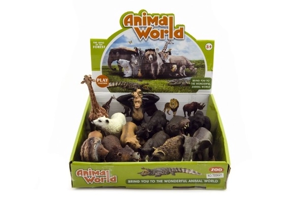 Safari Zoo Animal Figures Set