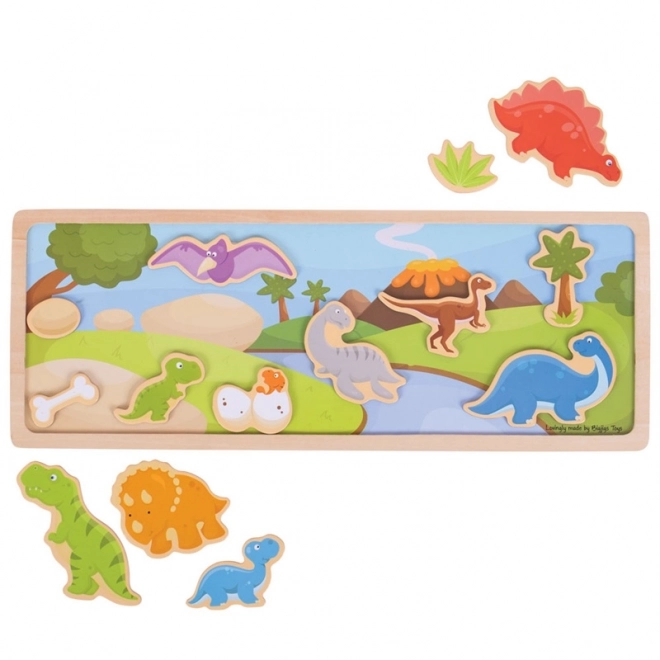 Bigjigs Toys Dinosaur Magnetic Puzzle