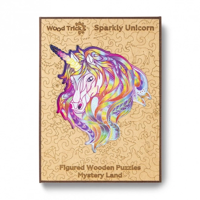 Wooden Rainbow Unicorn Puzzle