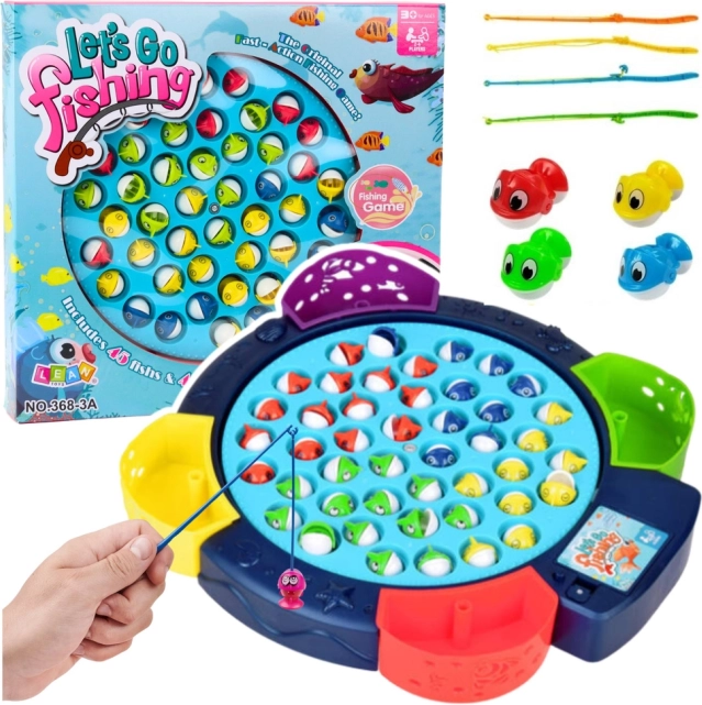 Jeu interactif à piles Pêche aux poissons - bleu