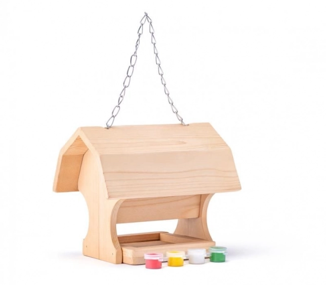 Wooden Bird Feeder - Paintable