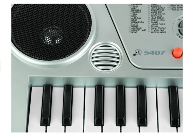 Silver Keyboard with Microphone