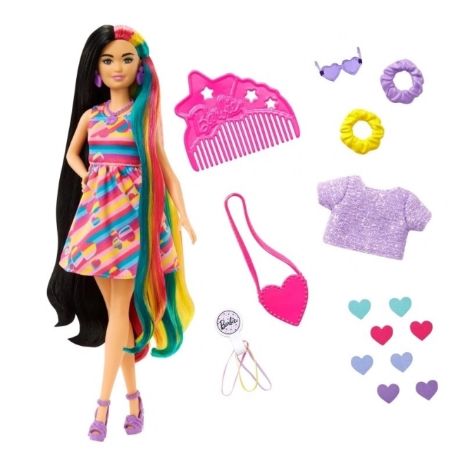 Barbie Totally Hair Doll with Colorful Hair and Accessories