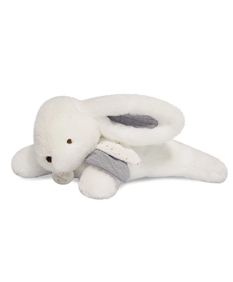 Doudou Gift Set - Plush Rabbit with White Pom-Pom