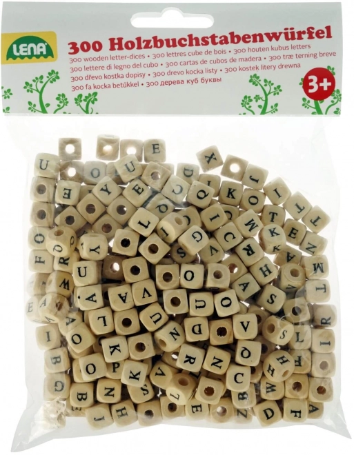 Wooden Alphabet Beads 300 Pieces