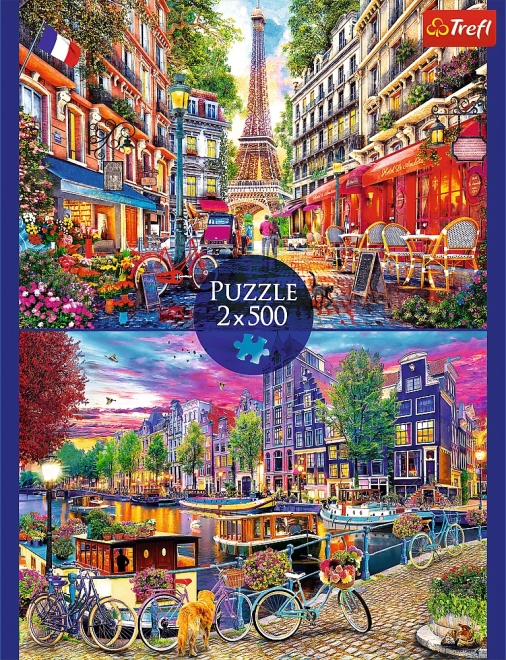 European Capitals 2x500 Piece Puzzle Set