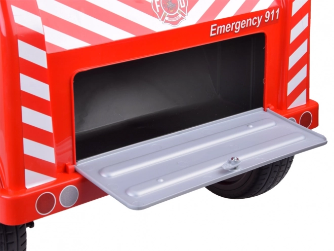 Red Battery Powered Fire Truck for Kids