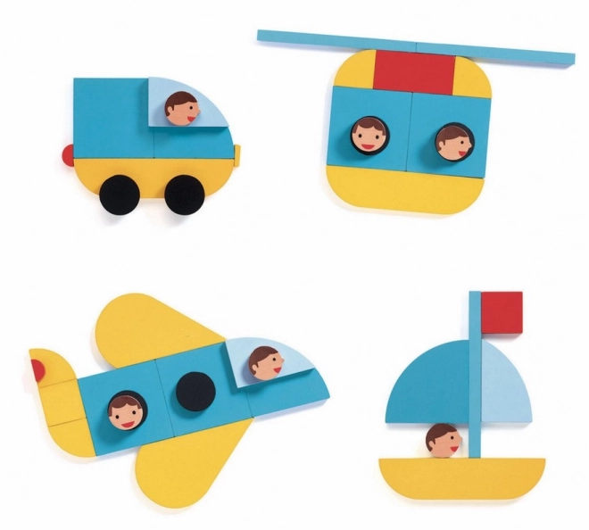 DJECO Magnetic Puzzle Transportation