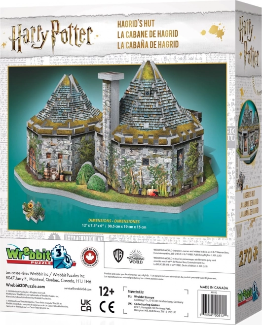 Harry Potter Hagrid's Hut 3D Puzzle