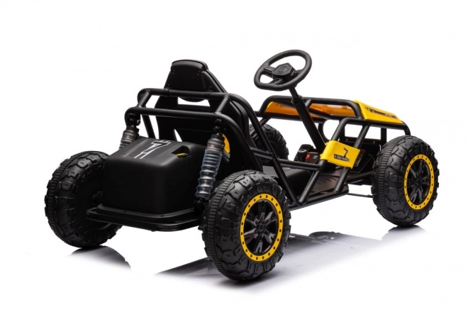 Orange Electric Ride-On Buggy