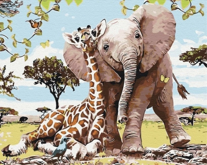 Safari Friends Paint By Numbers Kit