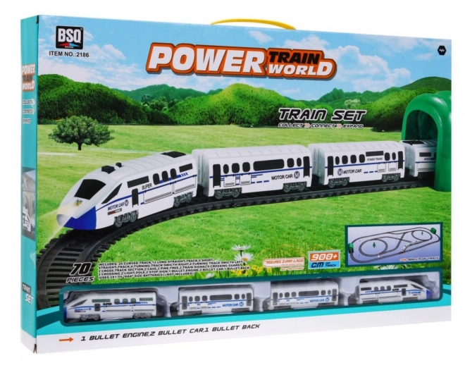 Large Train Set for Children 4+ with Carriages and 9m Track