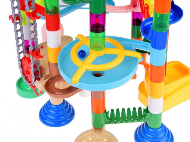 Colorful Marble Run Set with 236 Pieces