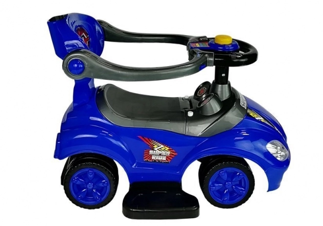 Mega Car 3v1 Push Ride Blue