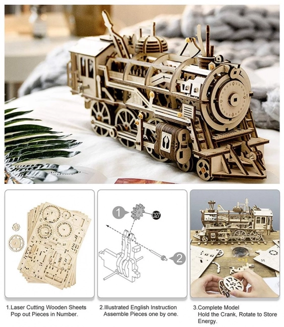 Rokr Wooden 3D Locomotive Puzzle