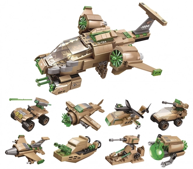 Qman Military Tech Building Blocks Set