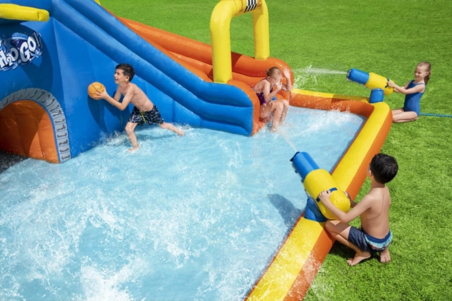 Water Amusement Park BESTWAY for Kids 5+ Slide + Basketball Hoop + Tunnel + Shower