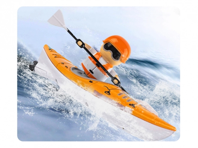 Remote Controlled Kayak with Oarsman and LED Lights