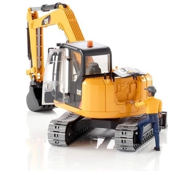 Mini Excavator CAT with Figure