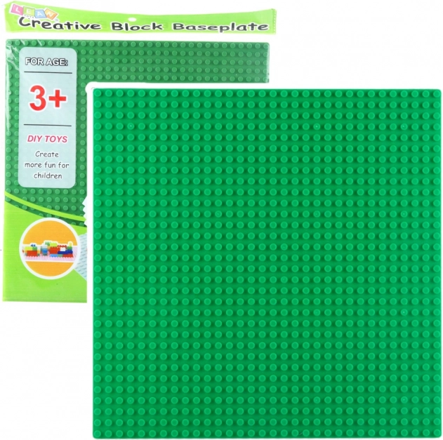 Stavebná doska pre kocky Svetlo zelená 25,5x25,5 cm