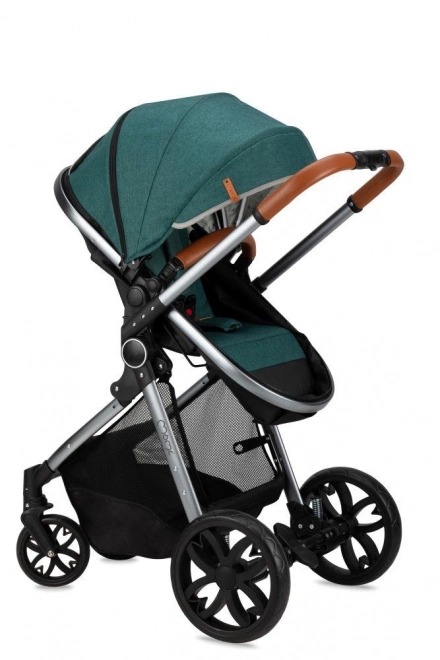 Versatile Green Baby Stroller 2-in-1 MoMi LIMURU