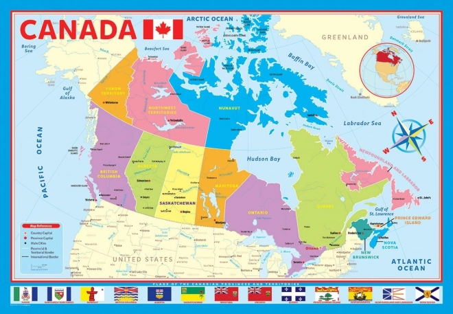 Eurographics Canada Map Puzzle 200 Pieces