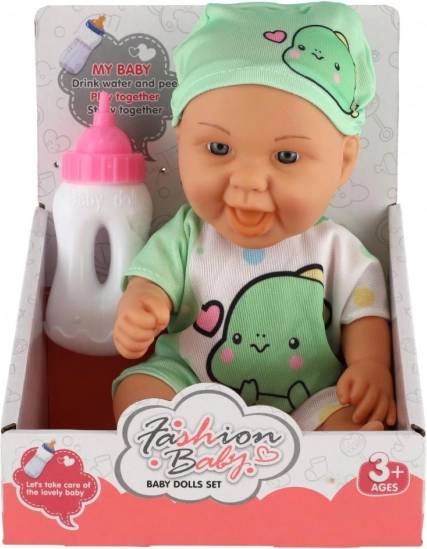 Poppenbaby met flesje 26 cm