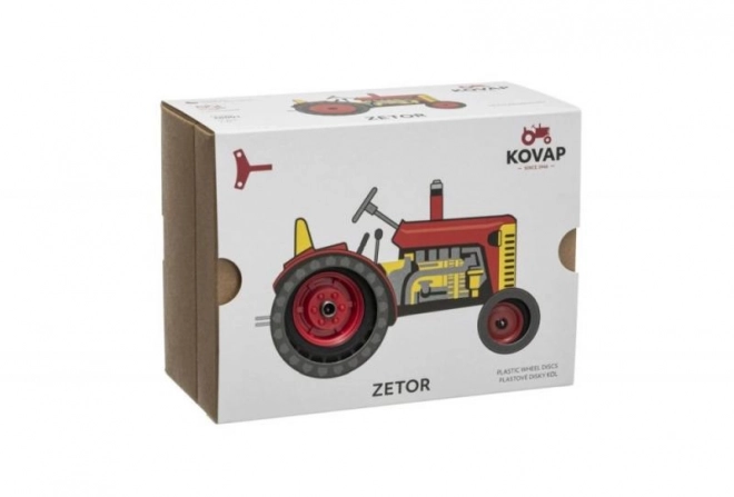 Red Zetor Tractor on Key 14cm 1:25 by Kovap