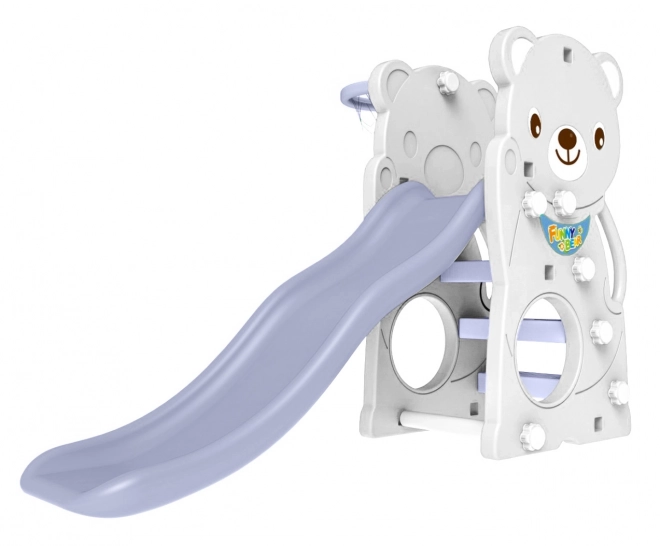 Slide Swing Basketball 3-in-1 Teddy Bear White