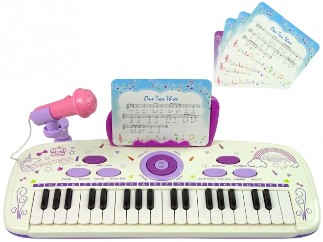 Pink Electric Keyboard for Kids