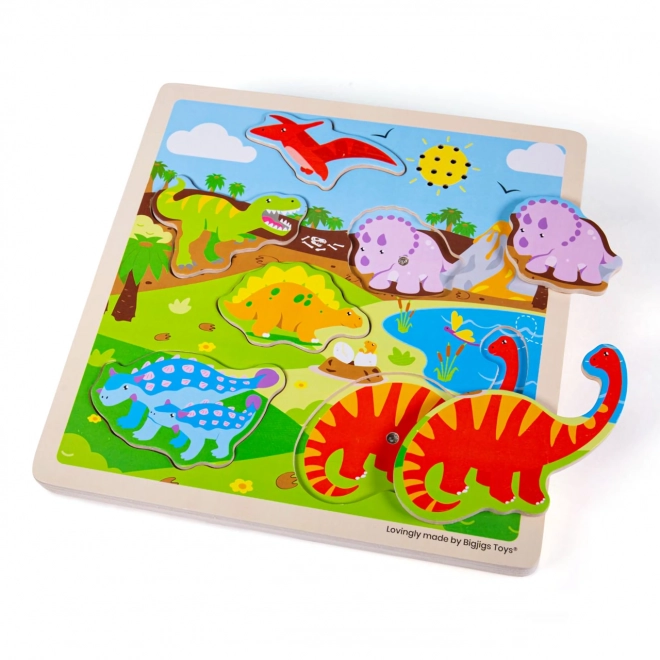 Sound Puzzle Dinosaurs by Bigjigs Toys