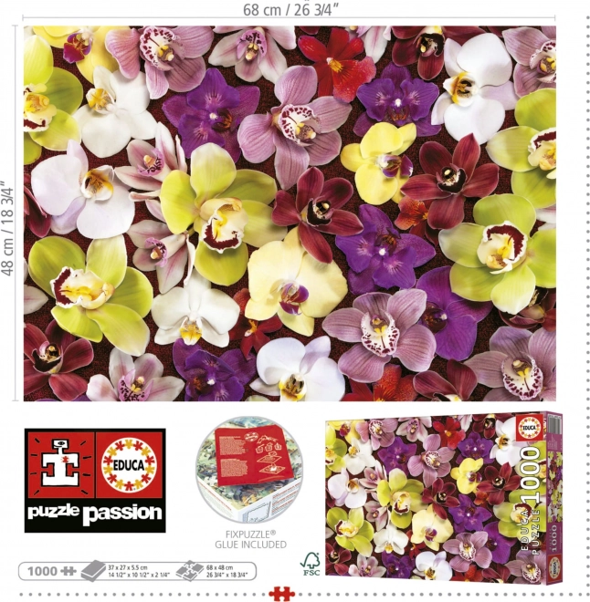 Educa Orchid Collage Puzzle 1000 Pieces