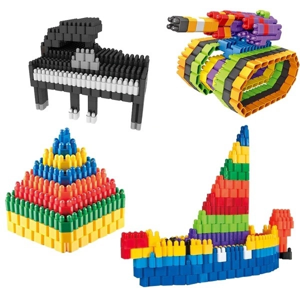 Costruzioni Piccoli Geni - Mattoncini 498 Pezzi