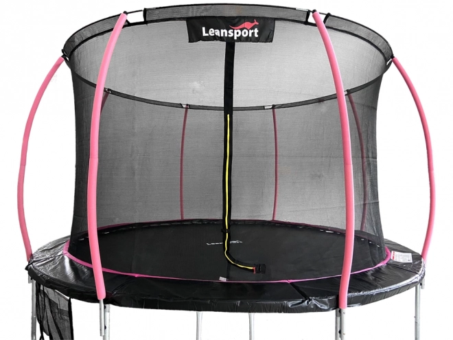 Trampolína LEAN Sport Max 12 stop černá a růžová