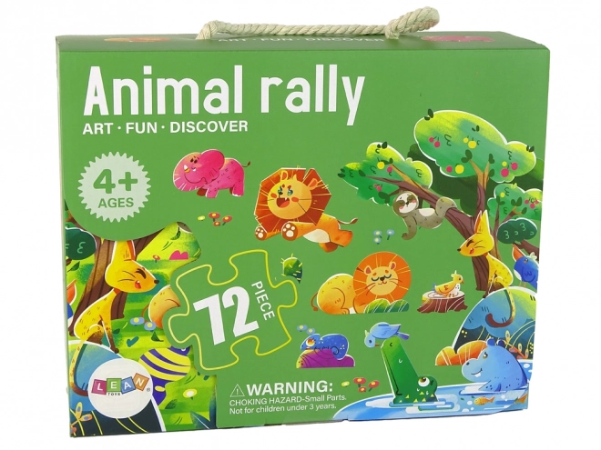 Children's Puzzle Wild Animals 72 Piece Set