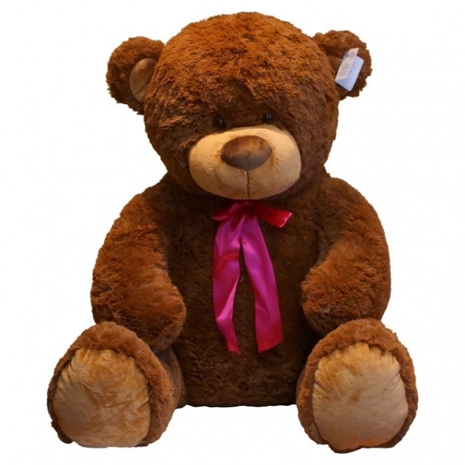 Brown Teddy Bear with Bow 75 cm