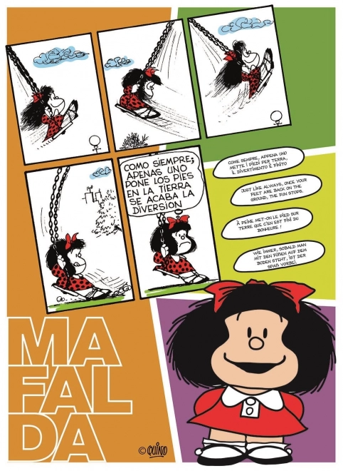 Clementoni Puzzle Mafalda on a Swing 500 Pieces