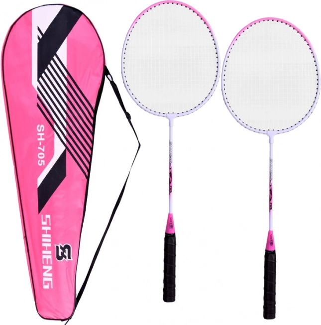 Komplet lehkých badmintonových raket s pouzdrem