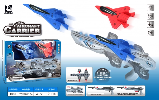 Jet Fighter Launching Set with Light and Sound Effects