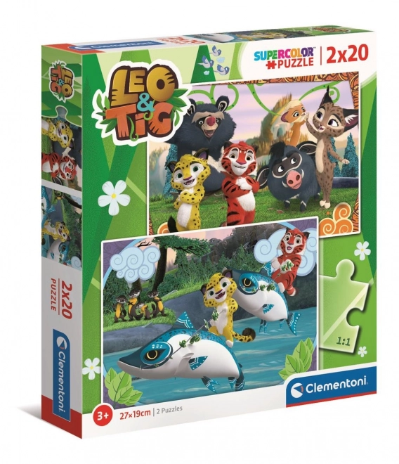 CLEMENTONI Puzzle Set LEO and TIG