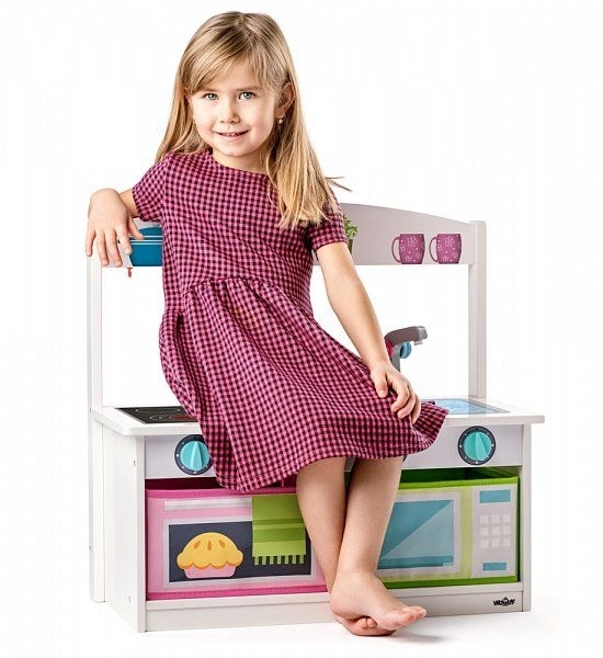 2-in-1 Play Kitchen and Bench