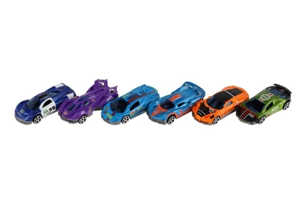 Toy Car Set 6 Pieces - Metal and Plastic Cars