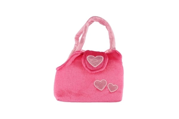 Plush Dog in Pink Handbag for Girls