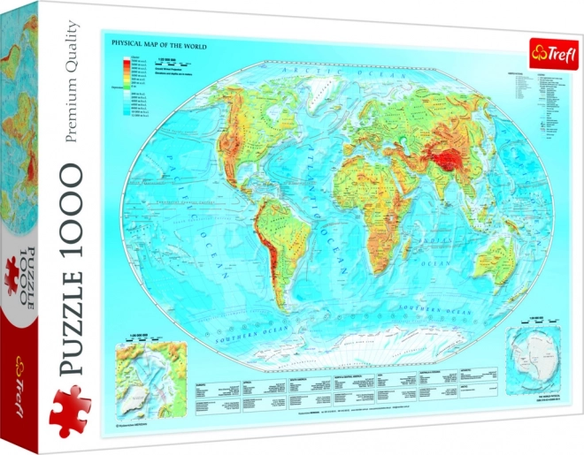 World Physical Map Puzzle 1000 Piece