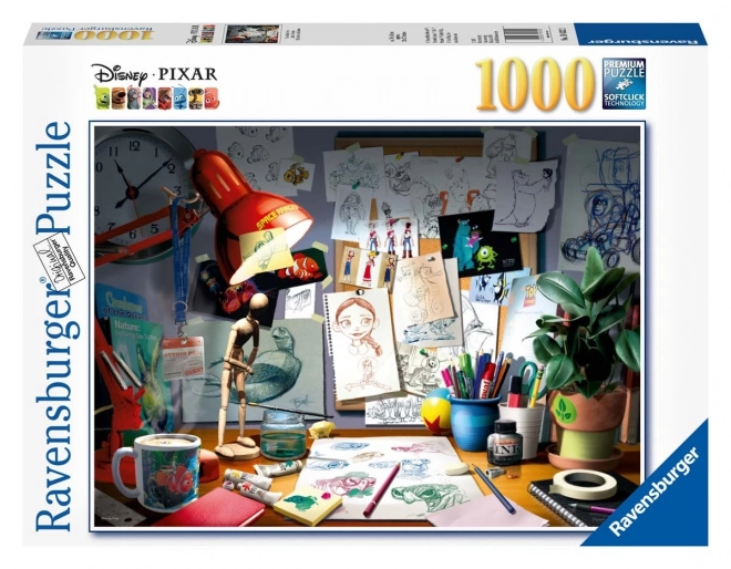 Disney The Artists Desk 1000 Piece Puzzle