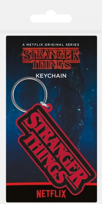 Rubber Keychain Stranger Things Logo