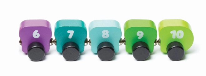 Wooden Magnetic Caterpillar Toy with Numbers